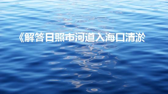 《解答日照市河道入海口清淤的關(guān)鍵問(wèn)題，助力河口安全發(fā)展！》